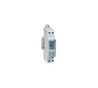 Interrupteur horaire modulaire programmable journalier et hebdomadaire standard 230V 1 sortie 16A 1 module (412681)