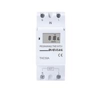 Interrupteur horaire numérique programmable hebdomadaire sur rail DIN à 2 fils, 7 jours, contrôle de minuterie par relais, AC 220 V, 230 V, 12 V, 24 V, 48 V, 16 A, 30 A(24V DC AC)