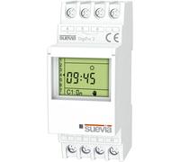 Interrupteur horaire pour rail 1 pc(s) Suevia DigiPro 2 Tension de contact (max.): 250 V/AC Courant de commutation (max.): 16 A