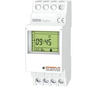 Interrupteur horaire pour rail 1 pc(s) Suevia DigiPro Tension de contact (max.): 250 V/AC Courant de commutation (max.): 16 A