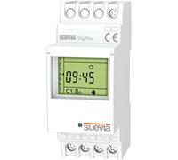 Interrupteur horaire pour rail 1 pc(s) Suevia DigiPro Tension de contact (max.): 250 V/AC Courant de commutation (max.): 16 A 1 inverseur (RT) programme