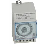 Interrupteur horaire programmable analogique cadran horizontal journalier avec réserve marche - LEGRAND - 412813