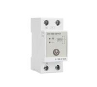 Interrupteur horaire Wi-Fi 2P for rail DIN, disjoncteur sans fil for maison connectée, AC 220 V, télécommande intelligente, GTS8-W(63A)