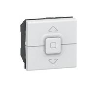 Legrand Interrupteur individuel volets roulants Mosaic 2 modules Blanc Connexion rapide sans outil