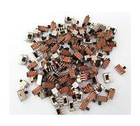 interrupteur industriel 100 pièces AC 250 V 3A 2 positions 3 broches SPDT Mini PCB montage interrupteur coulissant à Angle droit