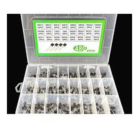 interrupteur industriel 24 valeurs x 20 pièces PNP/NPN haute et basse fréquence amplificateur basse puissance commutateur de courant ensemble de transistors boîte S9012-15 S8050 2N2222