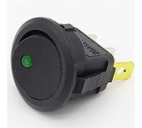 interrupteur industriel 2pcs 12V Led Rocker Switch Led Dot Light 3 Pins ON-OFF Rocker Switch Pièces de rechange (Color : Green)