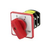 interrupteur industriel Commande électrique AC 380V, 1,7 kw, 10a, marche/arrêt, 8 bornes à vis, interrupteur combiné