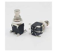 interrupteur industriel Commutateur au pied de dispositif d'effet de microswitch DPDT, momentané sans serrure, commutateur de bouton d'ongle de 6 pieds (Color : With Lock)