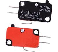 interrupteur industriel Commutateurs Interrupteur de fin de course 5pcs / lot 250V 16A Four à micro-ondes Porte Bouton-poussoir SPDT 1 NO 1 NC Micro-interrupteur V-15-1C25 Trépied Jog Limit Stroke