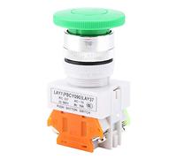 interrupteur industriel Interrupteur à bouton de réinitialisation automatique momentané, 220 V 5 A, étanche, mini interrupteur rond for modélisme ferroviaire, démarreur électromagnétique, contacteur,