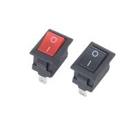 interrupteur industriel Interrupteur à Bouton-Poussoir 1/5pcs/lot KCD1 15 * 10mm 2PIN Interrupteur à Bascule de Bateau SPST Snap-in on Off Position Micro Interrupteur 3A/250V Mini Bouton-poussoir Mome