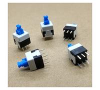 interrupteur industriel Interrupteur à bouton-poussoir 40 pièces 5,8 * 5,8 7 * 7 8 * 8 8,5 * 8,5 mm autobloquant ; Kit de micro-interrupteurs d'alimentation tactiles, sans verrouillage, 6 broches, 5 p
