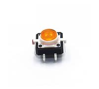 interrupteur industriel Micro interrupteur 100 pièces 12X12X7.3 interrupteur à bouton-poussoir Tactile Tact momentané LED 5 couleurs 12X12X7.3mm 12 * 12 * 7.3mm (Color : 10)