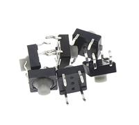 interrupteur industriel Micro interrupteur 20 pièces/lot 8x8x5MM 4 broches Silicone conducteur silencieux Tactile Tact bouton poussoir Micro interrupteur auto-réinitialisation