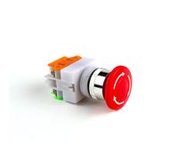 interrupteur industriel Micro interrupteur 22 mm tête de champignon rouge bouton poussoir d'arrêt d'urgence LAY37-11ZS/LAY37-11ZSD AC 660 V 10 A ascenseur bouton de frein incendie (Color : Lay37-11zs