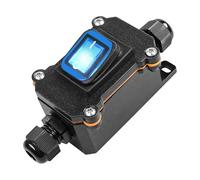 Interrupteur Inline Étanche IP65 12V-24V 30A Broches Interrupteur de câble Interrupteur à Bascule Étanche Haute Puissance pour Extérieur/Industriel
