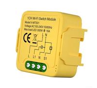 Interrupteur intelligent 16 A pour module de relais pour application Tuya, disjoncteur de télécommande WiFi, exécution locale sans nuage, compatible avec HomeKit (2 voies)