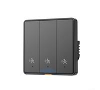 Interrupteur intelligent à bouton-poussoir pour Zigbee, interrupteur de scène sans fil avec télécommande et fonction de synchronisation pour le fonctionnement des appareils AC et conseils de sécurité