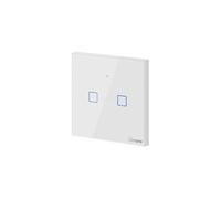 Interrupteur intelligent IM190314010 T0EU2C, tactile Wi-Fi, deux boutons, blanc