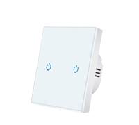 Interrupteur intelligent, panneau mural en verre trempé standard, interrupteur tactile, indicateur LED, capteur, bouton électrique 1/2/3 220 V (ZS BW002Y)(Zs Ww002x)