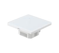 Interrupteur intelligent pour chauffe-eau, minuterie tactile WiFi 40 A pour application Tuya, contrôle double mode, compatible avec Alexa, pour zéro fil nécessaire, panneau en verre pour chaudière AC