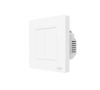 Interrupteur intelligent pour tuya pour zigbee compatible avec moes Star Ring Series Bouton tactile mural avec télécommande RF Design élégant Blanc (2 interrupteurs blanc)