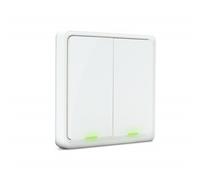 Interrupteur intelligent sans fil 2 boutons Zigbee