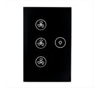Interrupteur intelligent Tuya Wifi pour ventilateur et plafonnier, B
