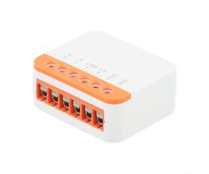 Interrupteur intelligent Wi-Fi 2 voies 10 A Mini relais | Commande à 2 voies, capacité de charge de 10 A, design compact, s'adapte aux petites boîtes, installation facile
