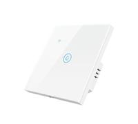 Interrupteur Intelligent Wi-Fi 40 A pour Chauffe-Eau Haute Puissance Tuya Standard Luxe, Tactile en Verre, Minuterie, Commande Vocale, Prise UE