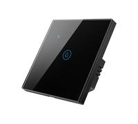 Interrupteur Intelligent Wi-Fi 40 A pour Chauffe-Eau Haute Puissance Tuya Standard Luxe, Tactile en Verre, Minuterie, Commande Vocale, Prise