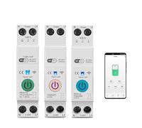 Interrupteur intelligent Wi-Fi 63 A 1P+N, compteur d'énergie, mesure kWh, surveillance, disjoncteur, relais temporisé, MCB, TUYA Smartlife(50A,TOB9-63T No metering)