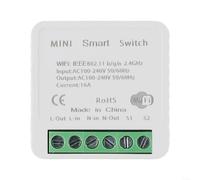 Interrupteur Intelligent WiFi 16A Minuteur Hub Interrupteur Intelligent | Contrôle total via app, minuteries personnalisables, comptes à rebours, compatible pour tuya et pour Smart Life, pas de hub