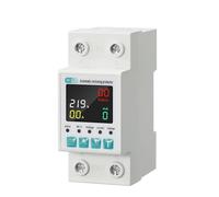 Interrupteur intelligent WIFI 2P 63A 110V 220V, disjoncteur de mesure kWh avec minuterie et protection contre les fuites de et de courant