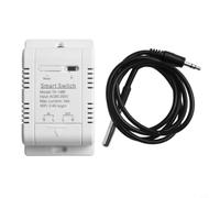 Interrupteur Intelligent WiFi avec Sonde Température | App pour ewelink, contrôle à distance, statut réel, minuterie 8 tâches, mode automatique température