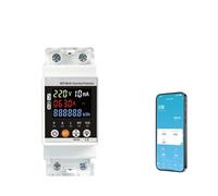 Interrupteur intelligent WIFI JJMVPD-63LWS, compteur d'énergie TUYA, mesure kWh, disjoncteur 63 A, minuterie avec protection contre les fuites et la tension