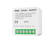 Interrupteur intelligent WiFi Mini avec moniteur d'alimentation 16 A, commande bidirectionnelle, minuterie, disjoncteur, relais, fonctionne(No Power Monitor,Zigbee Switch)