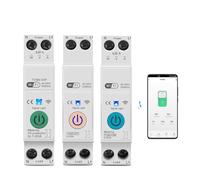 Interrupteur Intelligent WIFI TOB9-VAP 63A 1P+N, Compteur D'énergie, Mesure KWh, Surveillance, Disjoncteur, Relais Temporisé, MCB, TUYA Smartlife(50A)