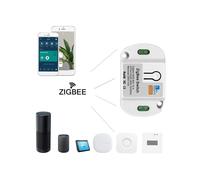 Interrupteur Intelligent ZigBee 3.0 10 A 265 V, Module sur Rail DIN, Télécommande Sans Fil, Application Vocale, Automatisation, Module Relais pour