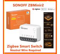 Interrupteur intelligent Zigbee SONOFF ZBMinir2, ZBMini R2 Extreme, contrôle externe, relais détachable, fil neutre requis, interrupteur Zigbee