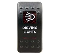 Interrupteur Interrupteur à bascule rouge SPST 5 broches ON/OFF et DPDT 7 broches ON/OFF ON, compatible avec voiture, bateau, IP66, NARVA, Carling, style ARB. Momentané Bouton(Driving Lights)