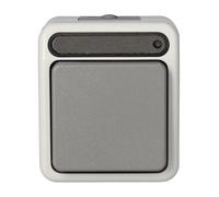 Interrupteur, Interrupteur va-et-Vient, Interrupteur avec témoin Lumineux Schneider Electric 4074976 AQUASTAR Gris Clair