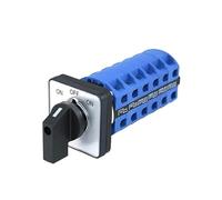 Interrupteur inverseur à cames 3 positions SZW26/LW26-25 LW28 LW39B 25 A 660 V ON-OFF-ON 6 pôles 48 mm