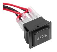 Interrupteur Inverseur de Polarité 12V Moteur à Courant Continu,10A 6 Broches 3 Positions Momentanée ON-Off-ON Polarité Inverseur avec Fils pour Voiture,Bateau