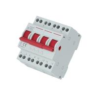 Interrupteur inverseur manuel 1P-4P 40A 63A, sectionneur de charge, AC 50/60Hz, isolateur modulaire sur rail DIN pour transfert et isolation circuit(2P,40A)