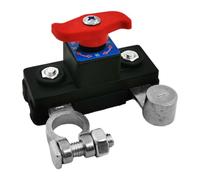 Interrupteur isolateur de batterie de voiture 12 V/24 V - Principal en laiton/ABS ignifuge | Contrôle de déconnexion rapide pour camping-cars, bateaux, camions et plus | Commutateur de sécurit