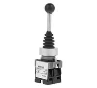 Interrupteur Joystick, 2NO XD2-PA22CR, Interrupteur de Retour à Ressort, 0~220V CC(CA 50 Hz) Interrupteurs à Ressort à 2 Positions Commutation de Joystick Momentanée Contacteur de Commande