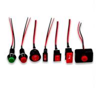 Interrupteur Klaxon ABS 12mm Pré-câblé pour Voiture | Pré-câblé pour installation rapide, compatible pour voiture et pour moto, design compact 12mm, matériau ABS durable