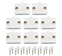 Interrupteur LED Armoire 8pcs Auto pour porte Placard Interrupteur(white) | Activation auto ouverture/fermeture, pour idéal placards cuisines, finitions soignées, montage rapide outil pro
